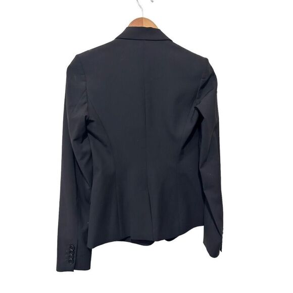Theory Notch Lapel Button Front Single Breasted Blazer Jacket Black Size 0 - Picture 9 of 16